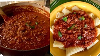 Traditional Italian Meat Sauce  Best Using San Marzano Tomatoes [upl. by Helse]