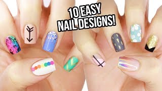 10 Easy Nail Art Designs for Beginners The Ultimate Guide 6 [upl. by Lieberman]