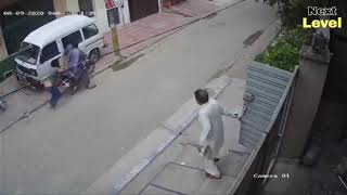 CCTV Footage  Thieves Caught Red Handed By The Owner While Stealing The Sideview Mirrors Of His Car [upl. by Tamqrah]