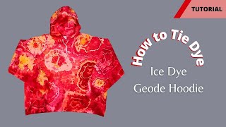 Tie Dye Hoodie  Geode Tie Dye  Step by Step for Beginners [upl. by Johnna262]