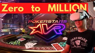 Tips to get to a million at Pokerstars VR without playing Poker and play only slots and Blackjack [upl. by Adnwahsar]