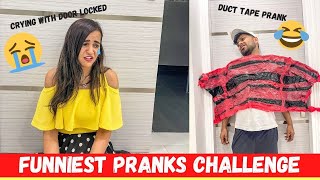 FUNNIEST PRANKS Challenge for 24 HOURS 😉 [upl. by Newmann]