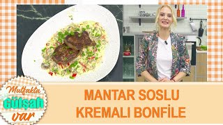 Mantar Soslu Kremalı Bonfile Nasıl Yapılır  Yemek Tarifler [upl. by Emlynn]