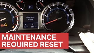 How to Reset Toyota 4Runner Maintenance Light [upl. by Attenyl711]