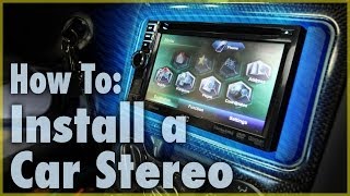 How To Install a Car Stereo Single amp Double DIN  Car Audio 101 [upl. by Biddle248]