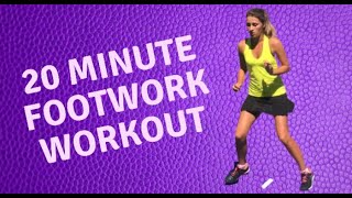 Tennis Footwork Workout At Home No Equipment [upl. by Lemmor265]