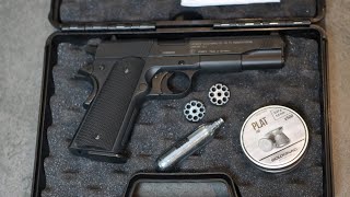 Réplique darme  Découverte pistolet à plomb colt 1911 à air comprimé [upl. by Yreffej]