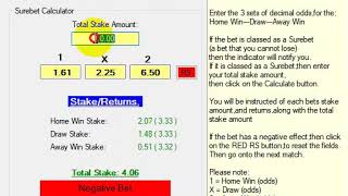 Manual Surebet Demo [upl. by Truelove]