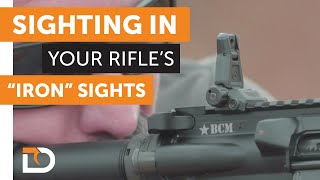 Daily Defense Season 2 EP 26 Sighting In Your Rifles quotIronquot Sights [upl. by Raddie254]