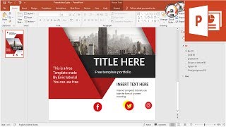 Graphic Portfolio Design  How to make Portfolio  PowerPoint Tutorial [upl. by Adihsaar]