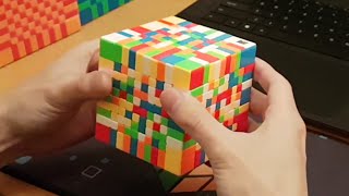 GIANT 10x10 Rubiks Cube Full Solve [upl. by Wolsniw]