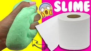 PROBANDO SLIME 💦 CON PAPEL DE BAÑO SIN PEGAMENTO [upl. by Liberati]