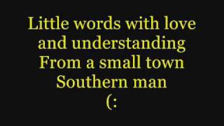 Alan Jackson Small Town Southern Man Lyrics [upl. by Nakashima]