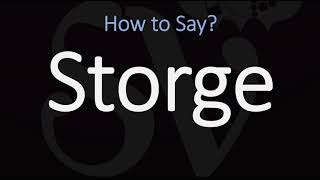 How to Pronounce Storge CORRECTLY LOVE Meaning amp Pronunciation [upl. by Llehcam]