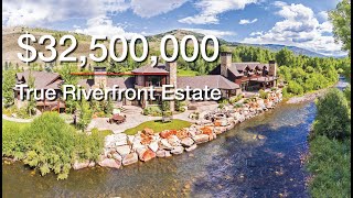 SOLD Spectacular 32500000 True Riverfront Estate on 2670 Acres  RiverBend Ranch  Oakley UT [upl. by Osnofla177]