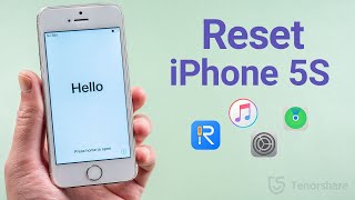 How to Reset iPhone 5S with or without iTunes 4Ways [upl. by Bamby]