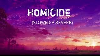 Homicide Slowed  Reverb Sidhu Moose Wala [upl. by Anerom]