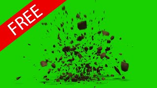 Free Download VFX Bouncing Debris green screen [upl. by Elvira]