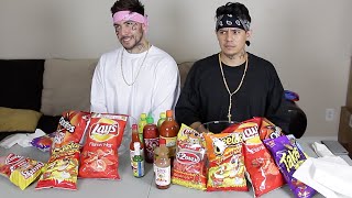 CHOLOS DO HOT CHEETO and TAKIS CHALLENGE [upl. by Sobel]