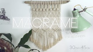 DIY Macrame for beginners  Makrama dla początkujących tutorial [upl. by Olegnaed336]