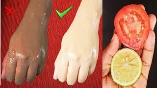 Skin Whitening Home Remedies Lemon Colgate Toothpaste and Tomato Facial [upl. by Schuh851]