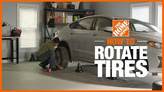 How to Rotate Tires  DIY Car Repairs  The Home Depot [upl. by Acassej]