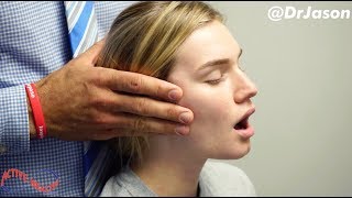 Dr Jason  MASSIVE JAW ADJUSTMENT TMJ  FULL TREATMENT WITH MUSCLE REHAB [upl. by Harihat68]