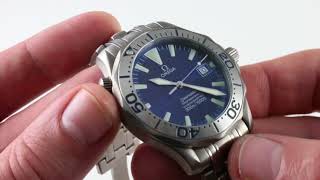 Omega Seamaster 300m 22318000 Luxury Watch Review [upl. by Selym]