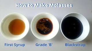 How to Make Molasses at Home  3 homemade grades of molasses [upl. by Micco663]