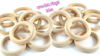 EASY WOOD RING CRAFTS [upl. by Purse]