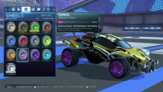 All Painted Tunicas In Rocket League  Rocket League  Is this the best wheel in Rocket league [upl. by Morra677]