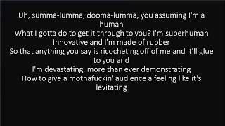 RAP GOD FAST PART  EMINEM LYRICS [upl. by Nart956]