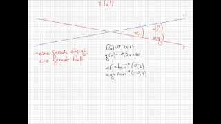 Schnittwinkel zweier Geraden berechnen [upl. by Ayekahs]