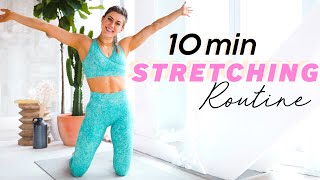 10 min FULL BODY STRETCH  FLEXIBILITY ROUTINE  Beginner to Advanced [upl. by Siubhan]