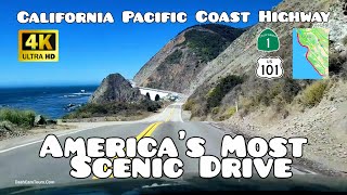 California Pacific Coast Highway  Americas Most Scenic Drive  4K [upl. by Adas]