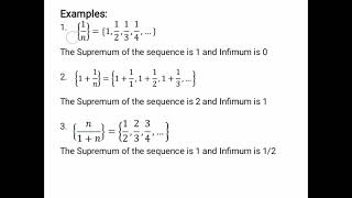 Supremum and Infimum of a Sequence [upl. by Ylil402]