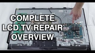 LCD TV Repair Tutorial  LCD TV Parts Overview Common Symptoms amp Solutions  How to Fix LCD TVs [upl. by Sowell]