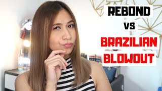 BRAZILIAN BLOWOUT VS REBOND  WHICH IS BETTER REBOND OR BRAZILIAN BLOWOUT  Lolly Isabel [upl. by Weide]