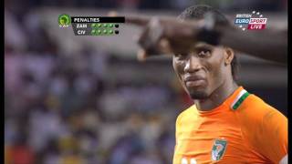 Zambia VS Ivory coast Final 2012 ALL PENALTY KICKS [upl. by Piggy]