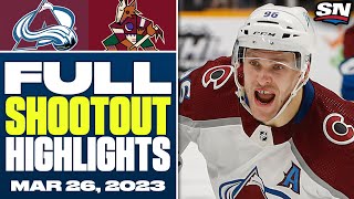 Colorado Avalanche vs Arizona Coyotes  FULL Shootout Highlights  March 26 2023 [upl. by Snider]