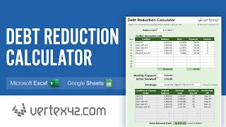 Debt Reduction Calculator Tutorial  Use a Debt Snowball to Pay Off Debt [upl. by Arenahs]