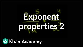 Exponent properties 2  Exponent expressions and equations  Algebra I  Khan Academy [upl. by Billen645]