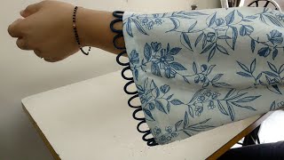 Beautiful Sleeves Design with Dori Loops  Bell Sleeves Cutting and Stitching Latest Sleeves Design [upl. by Courtnay]