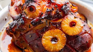 Pineapple Brown Sugar Glazed Holiday Ham [upl. by Esinej114]