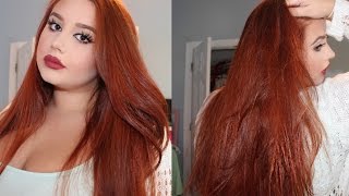 ♡ How To Dye Your Hair Copper Red ♡ From MediumDark Brown [upl. by Anuahc]