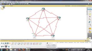 Topología Malla  Cisco Packet Tracer [upl. by Anawk715]