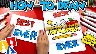 How To Draw The Best Teacher Ever Folding Surprise [upl. by Manvil102]