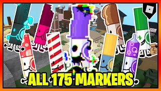 ALL 175 MARKERS in FIND THE MARKERS  Roblox [upl. by Eckmann]