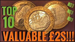 Top 10 Most Valuable and Rare £2 Coins UK Circulation [upl. by Barcot]