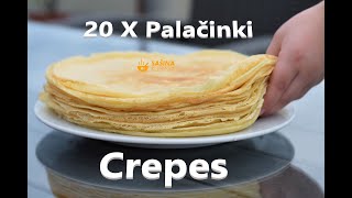 Recept za palačinke 20 komada  Crepes Recipe [upl. by Tracey964]